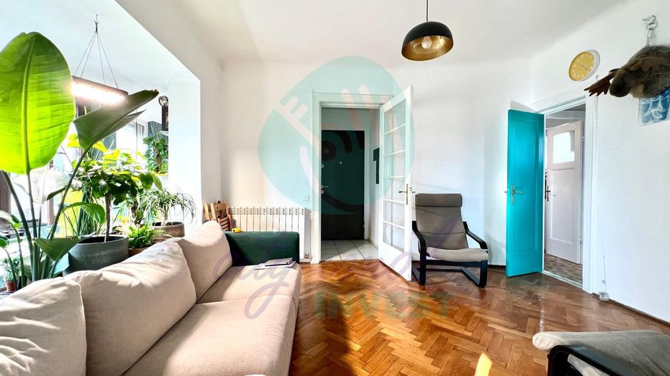 Apartament interbelic 3 camere+Birou demisol | Cotroceni | Liniște și grădină - Poză 2