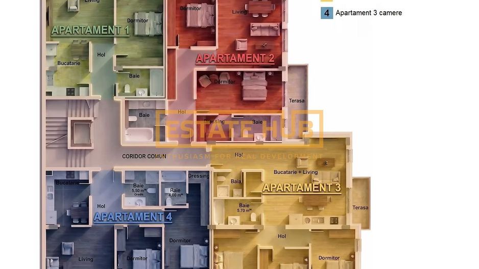 Apartamente 3 camere | Standarde NZEB | Comision 0 - Poză 8
