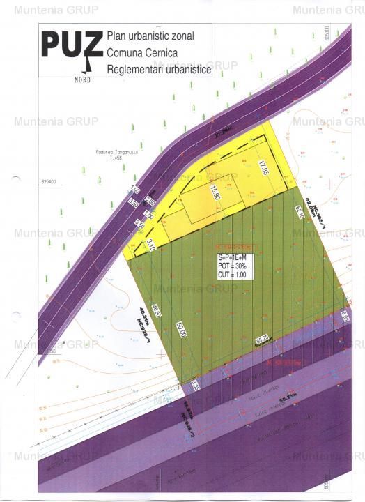 CERNICA - Km.19 - A2 cu pozitie exceptionala, vanzare 3.130 mp. teren in intravilan - Poză 2