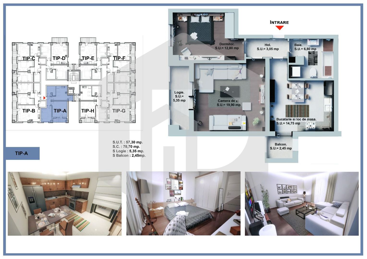 Zona De Vest - Apartament 2 camere - Etaj 1 - Dezvoltator - Poză 4