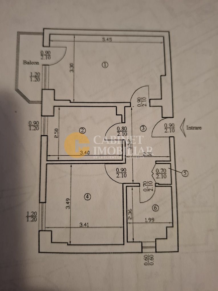 2 CAMERE - ETAJ INTERMEDIAR - PACURARI - Poză 2