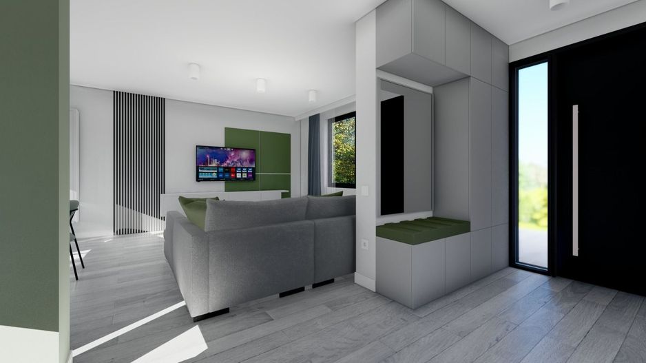 Casă nouă semifinisată cu living open space și 3 dormitoare - Poză 8