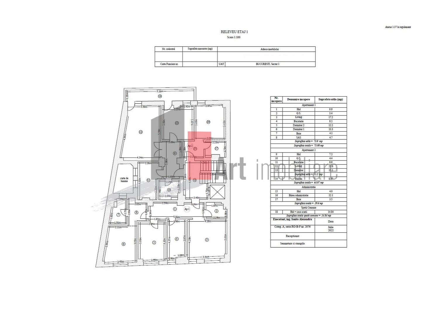 Cladire de inchiriat|Apartamente/birouri - Zona Gara de Nord/Polizu - Poză 14