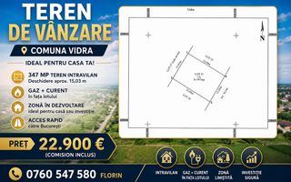 ✨ OPORTUNITATE EXCLUSIVĂ – TEREN PREMIUM ÎN COMUNA VIDRA ✨ - Poză 2