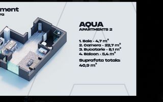 Garsonieră  - Mamaia Nord , vedere la mare, bloc finisat. - Poză 7