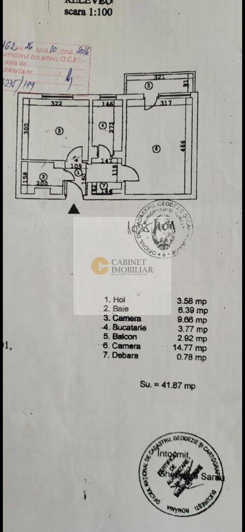 2 Camere | Etaj Intermediar | Decomandat | Credit | Metrou Lujer-4 min - Schiță 9