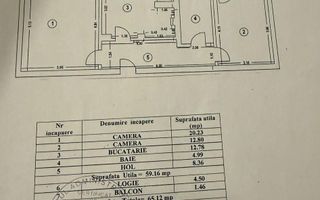2 camere | Decomandat | 65 mp total | An 2002 | Metrou Piata Sudului - Poză 6