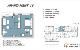 Vindem apartamente premium cu 2 camere in complex rezidential nou - Poză 2