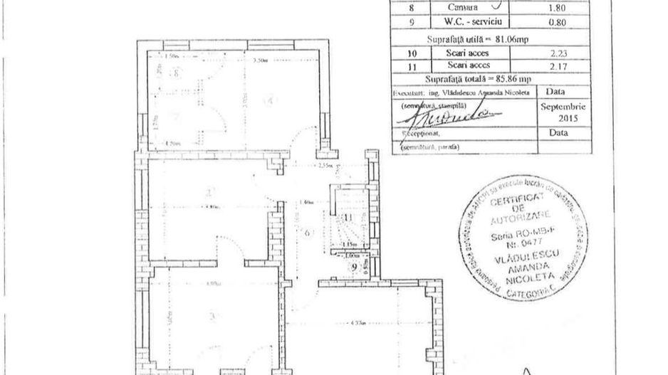 Casă / Vilă în Ferdinand, Bucuresti - Schiță 11
