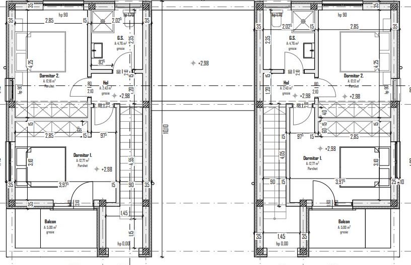 Sanandrei, Duplex pe Etaj, Proiect Modern, Desp prin camera Tehnica. - Poză 16