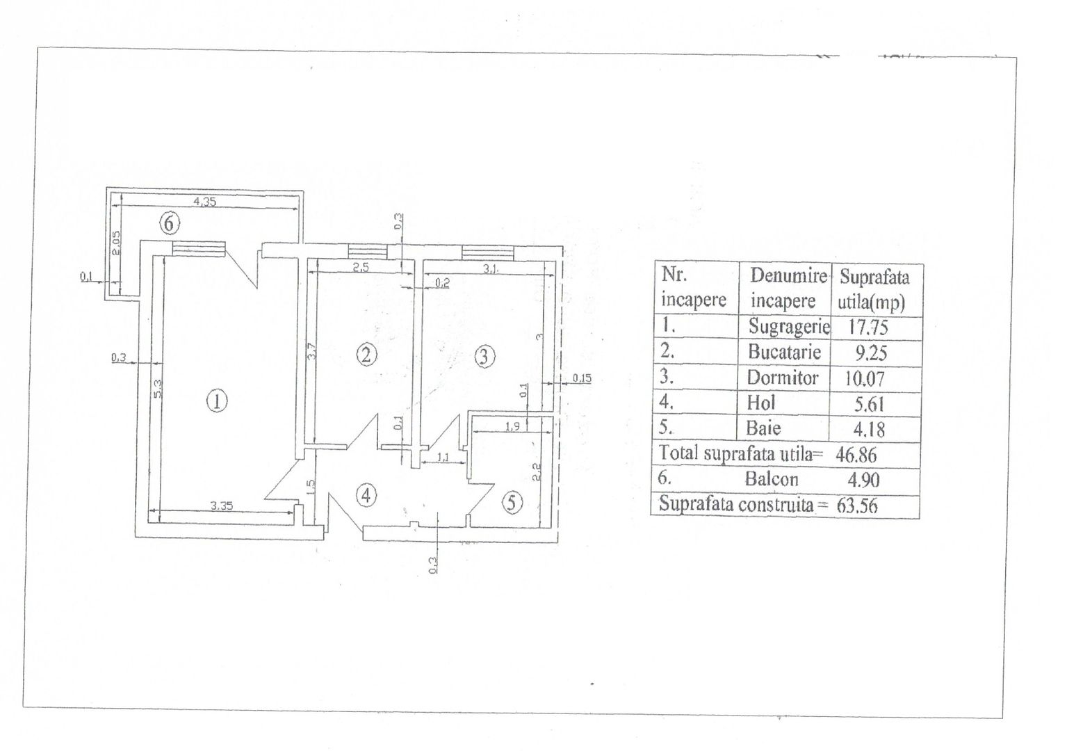Apartament cu 2 camere, ETAJ 1, mobilat și utilat, VASLUI - zona RACOVIȚĂ; - Poză 14