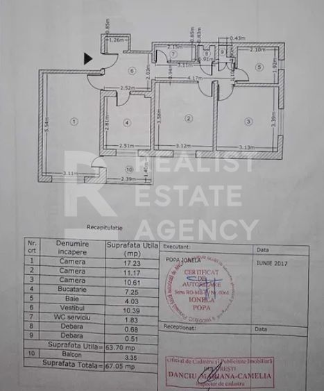 Vânzare, apartament cu 3 camere, Crângași - Schiță 7