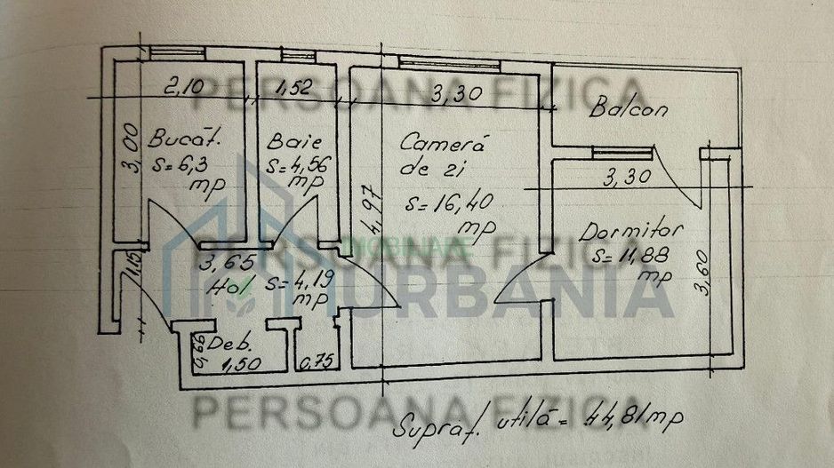 Apartament 2 camere de vânzare, zona Lidl Primăverii, Iași - Poză 8