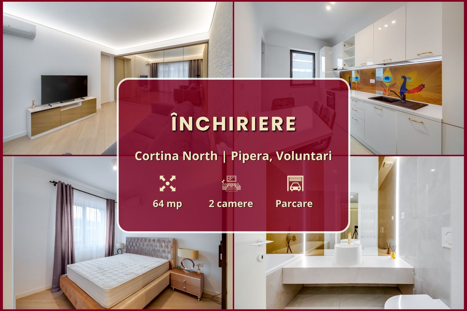 Cortina North || 2 camere || Finisaje de lux || Parcare || Piscină - Poză 2