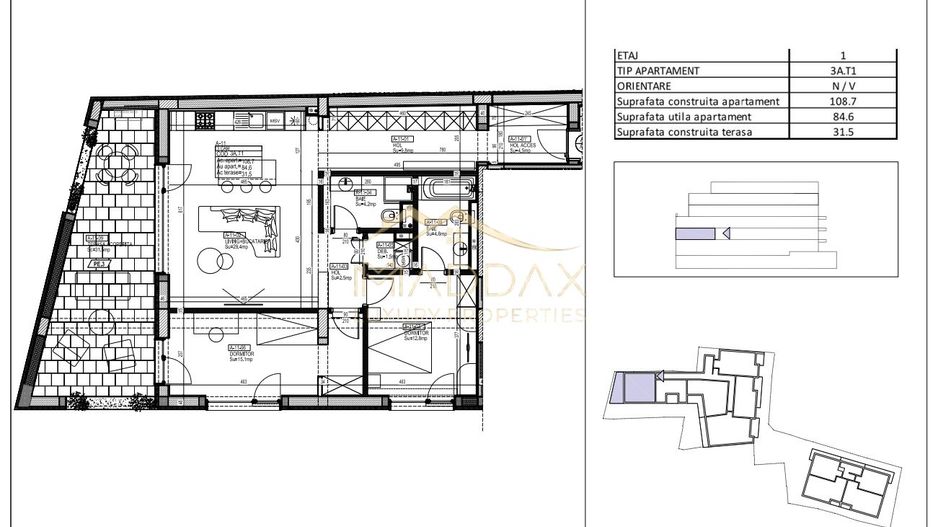 Apartament 3 camere ultracentral de inchiriat // Parcare // 85 mp - Poză 11