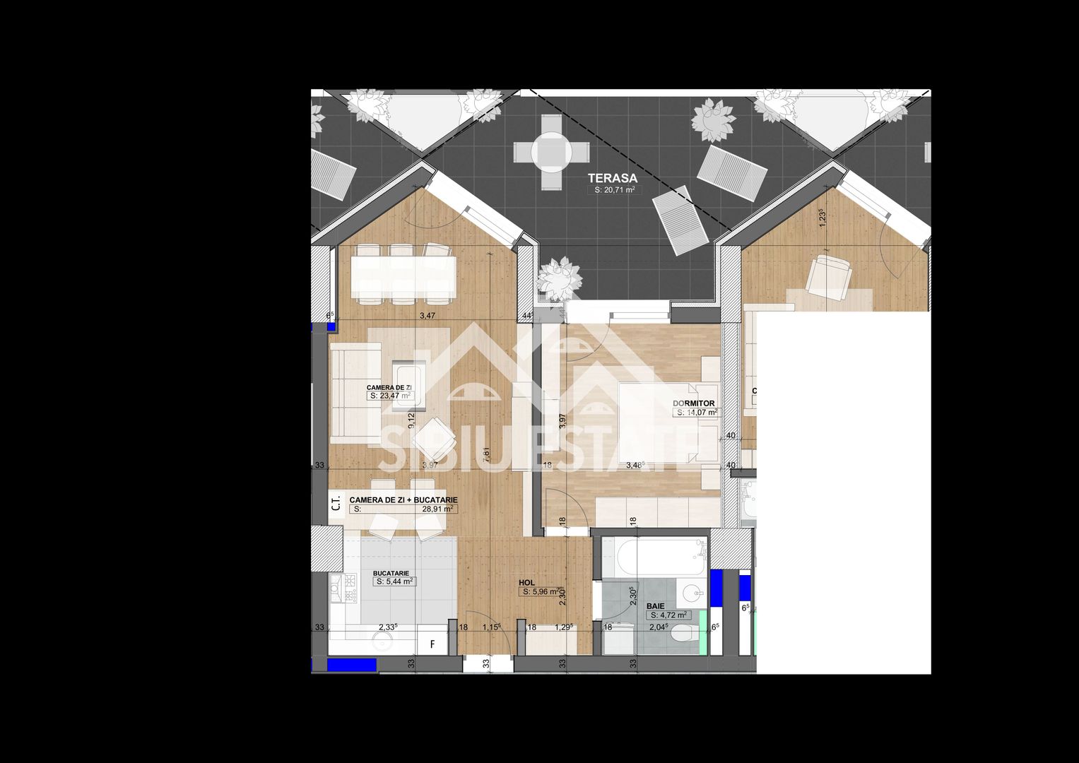 Apartament cu 2  camere-Design avangardist și confort contemporan - Poză 7