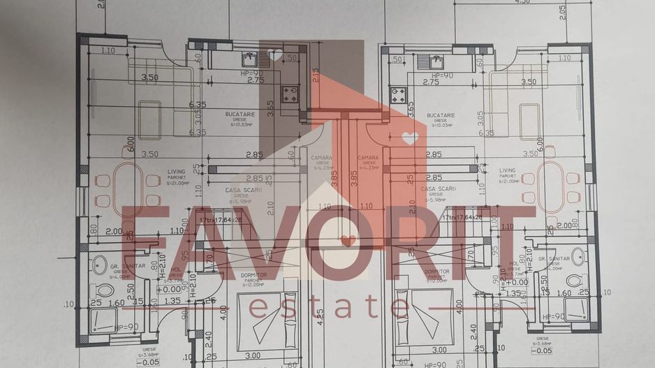 Duplex despartit | 4 camere | Asfalt si toate utilitatile | Zona excelenta - Schiță 11