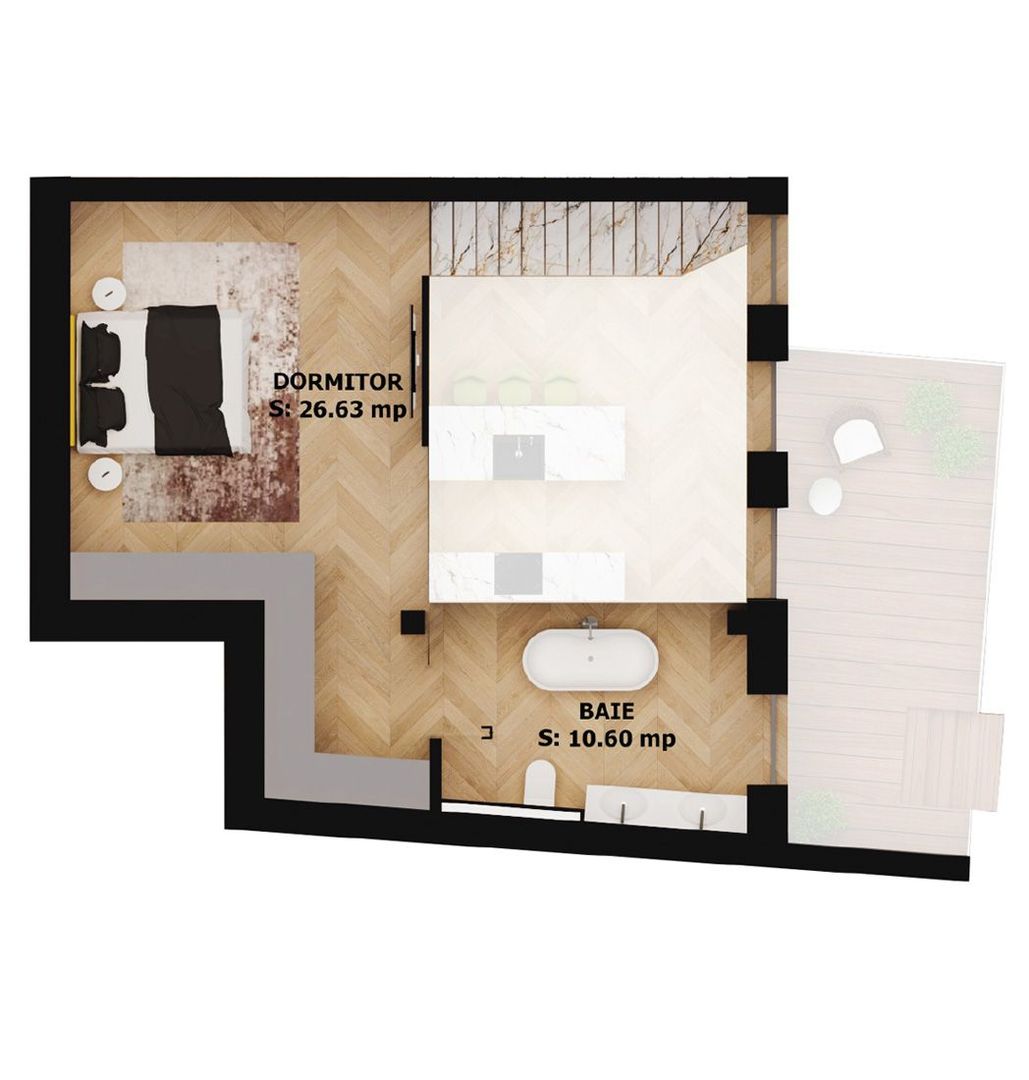 Apartament nou, 2 camere, 248 000 Euro. Comision 0. - Poză 2