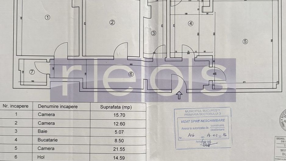 VANZARE -3 CAMERE - DECOMANDAT -UNIRII - Poză 8