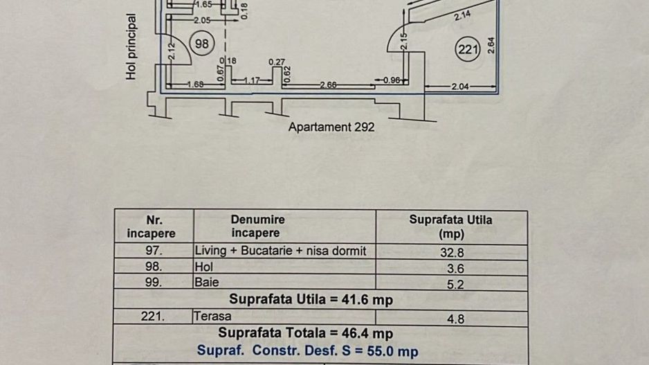 Studio cu vedere frontala la mare | Alezzi Infinity | loc parcare - Schiță 13