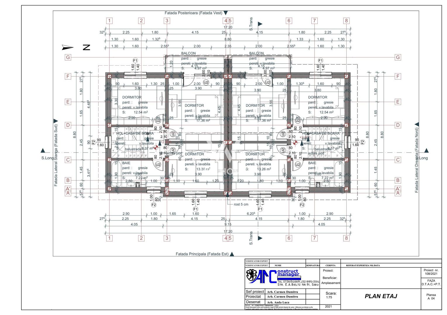 Casa duplex cu 3 camere de vanzare, Selimbar, Sibiu - Schiță 18