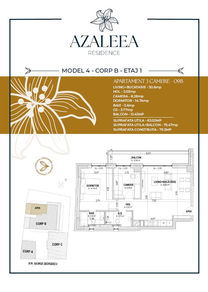 Direct Dezvoltator | Bloc Boutique | Unirii | Libertatii - Schiță 7