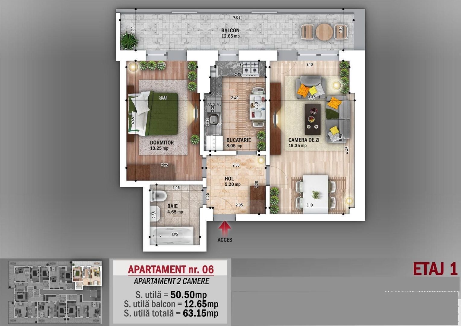 APARTAMENT 2 CAMERE DECOMANDAT- NICOLAE GRIGORESCU - Poză 1