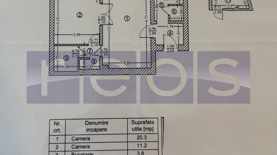 VANZARE APARTAMENT 2 CAMERE 46MP | SALA PALATULUI – CIȘMIGIU | TERASA - Poză 17