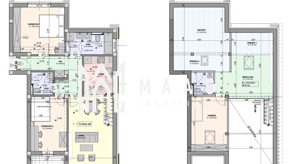 Penthouse pe 2 niveluri I PREDARE LA CHEIE I 4 camere I INTABULAT I 0% Comision - Poză 12