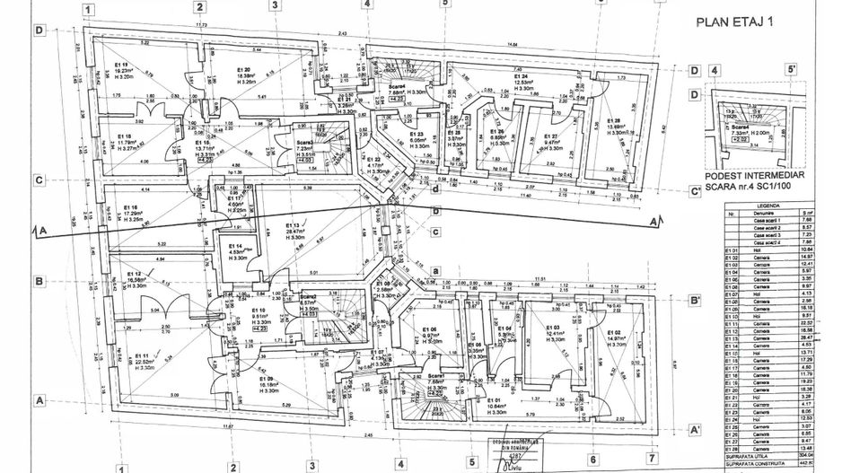 Imobil 2185 mp Centrul Istoric Piata Unirii 500 mp teren vitrina 19 m - Poză 25
