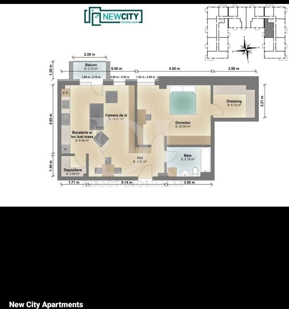 Apartament la cheie / etaj intermediar / Zona Eroilor - Poză 14