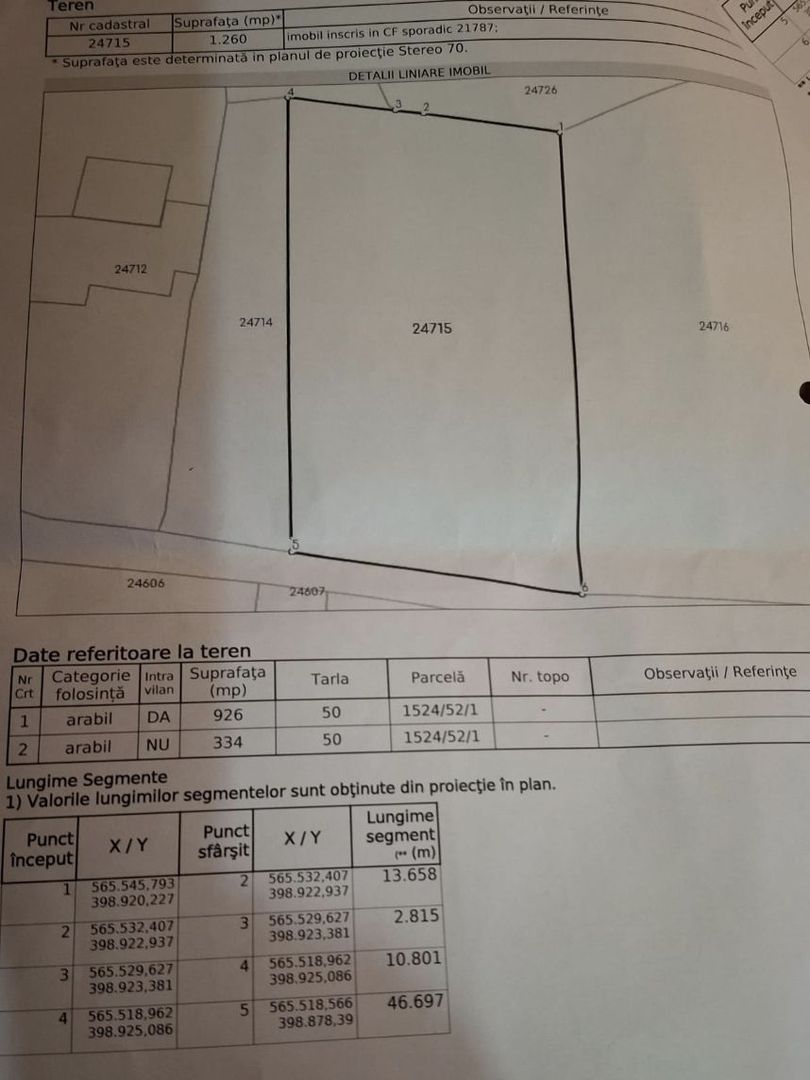 Teren intravilan langa pădure 1260 mp , deschidere 20 ml Prahova -Misl - Poză 8