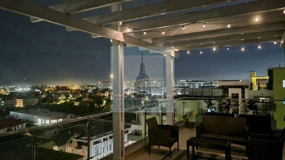 Penthouse 3 camere mobilat-utilat - zona Tractorul (Top City) - Poză 1