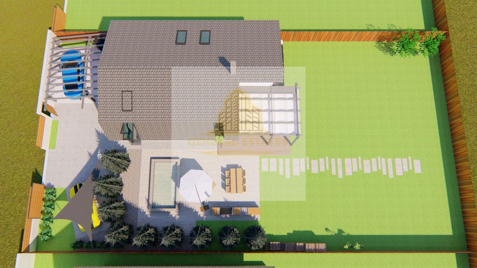 Casa moderna la rosu in Cristian - Poză 18