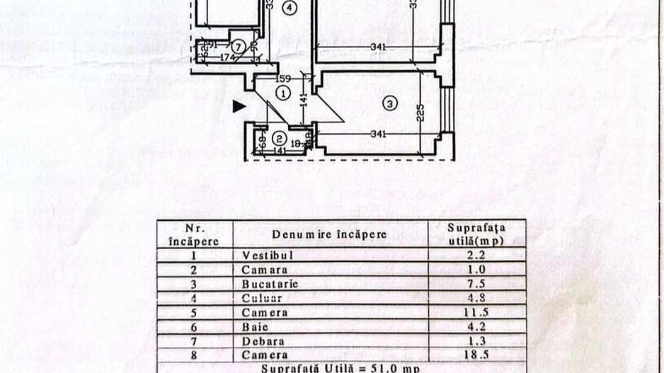 Apartament 2 camere Teiul Doamnei Lacul Tei - Schiță 30