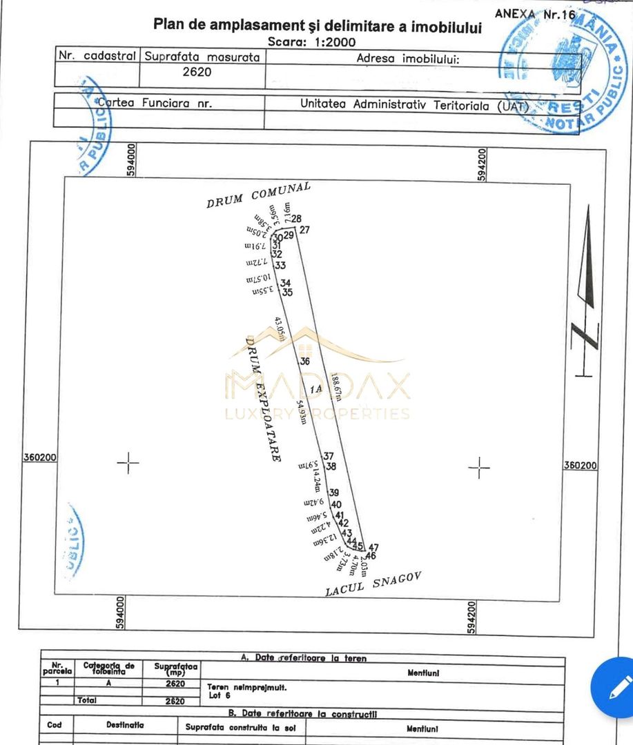 Teren intravilan ***15.000mp*** deschidere Lac Snagov 120ml // Snagov - Schiță 20