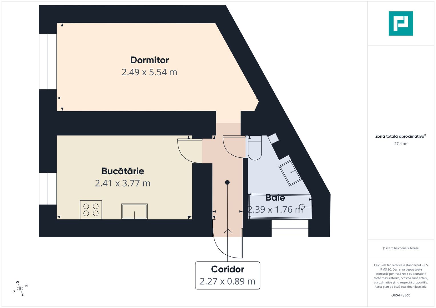 Garsonieră cochetă, ultracentrală, Știrbei Vodă - Poză 10