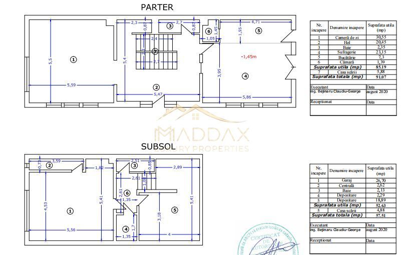 Vilă cu 5 camere // arhitectura moderna // Piata Victoriei - Schiță 20