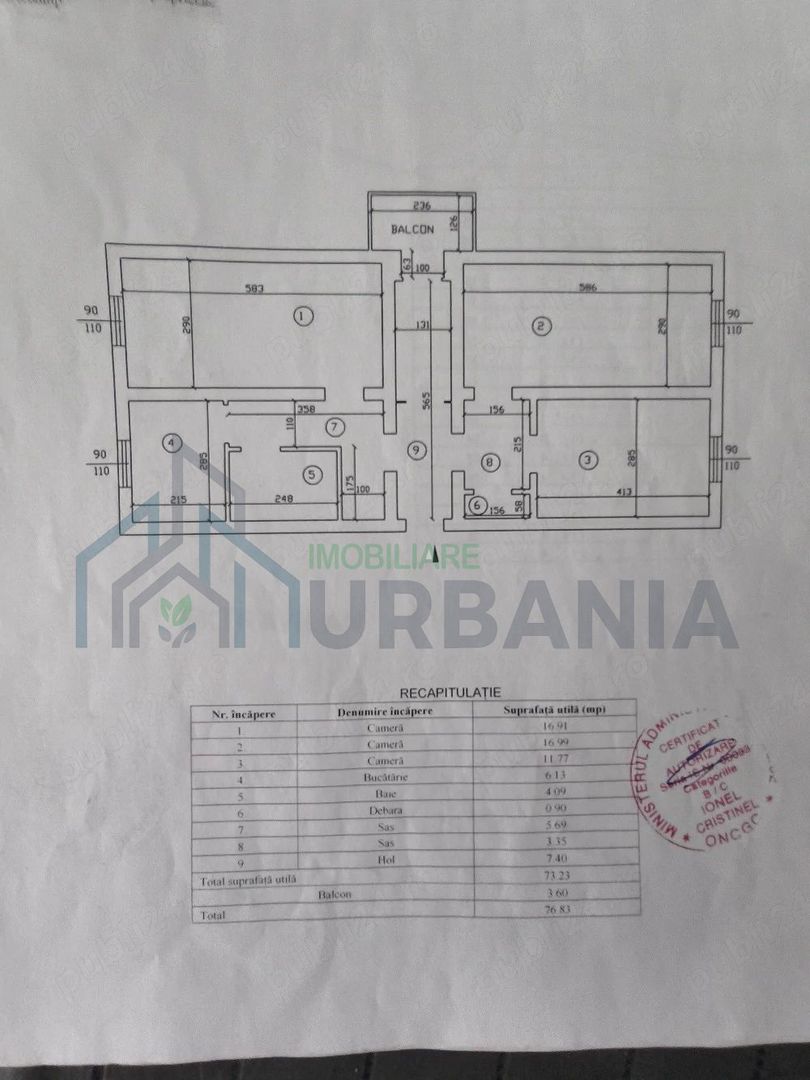 Apartament 3 camere, zona Poitiers-Frumoasa, Iași - Poză 6