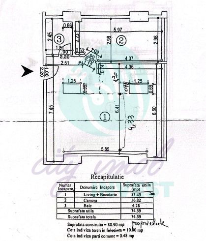2 camere spatioase cu VEDERE PANORAMICA - Poză 2