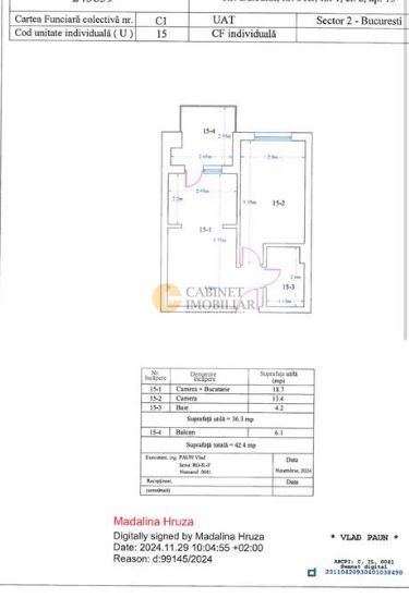 Apartament 2 camere - 42mp - etaj intermediar - zona Obor - Poză 2