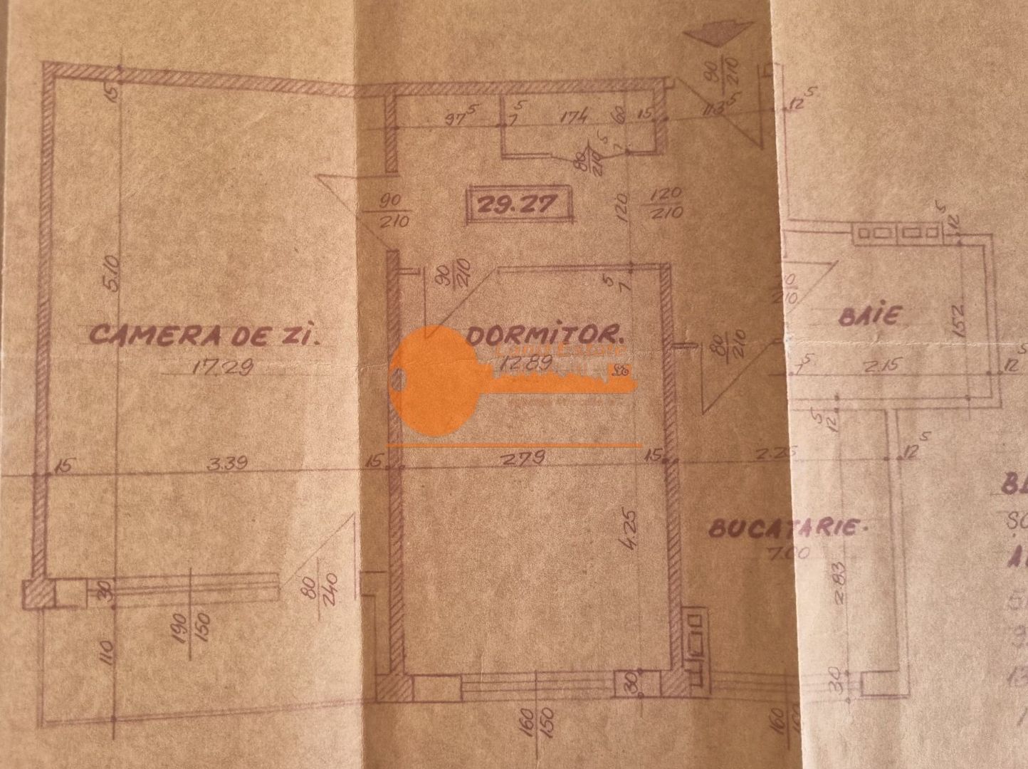 2 camere la 600m de metrou Obor in bloc reabilitat - Schiță 8