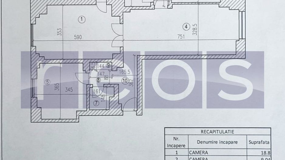 VANZARE 4 CAMERE DECOMANDAT - PIATA UNIRII - Poză 8
