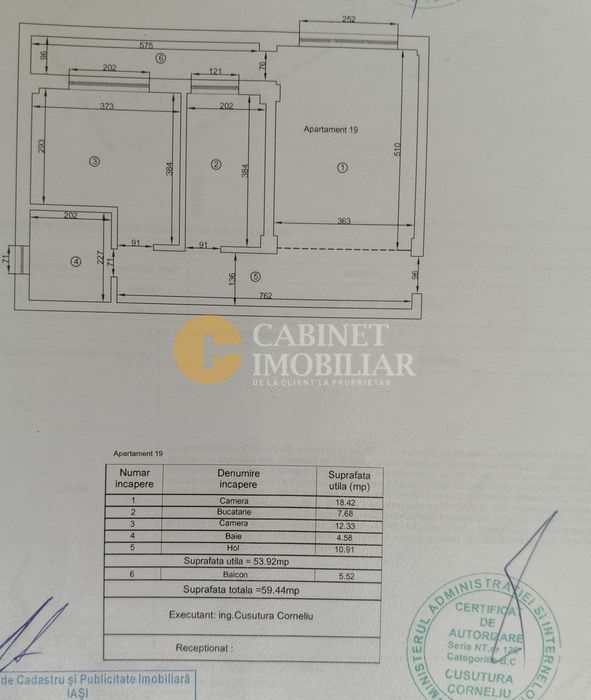 CUG (ale Tudor Neculai) 2 camere decomandat - loc parcare - mobilat - Poză 6