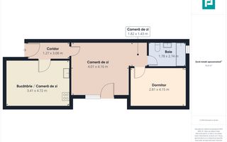 Apartament panoramic cu 2 camere, zona Confecții - Poză 9