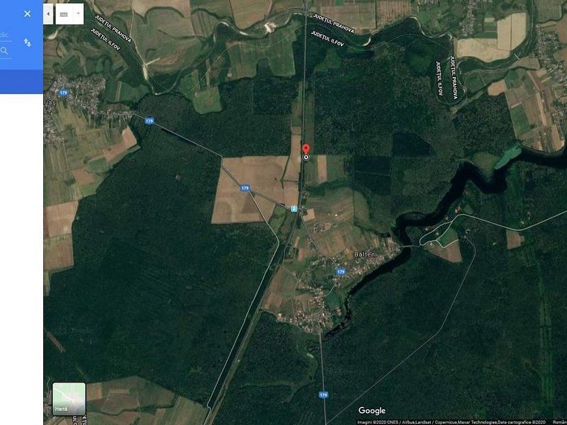 Teren de vanzare Peris - Balteni langa padure | 35.000 mp | Front stradal 75 m - Poză 2