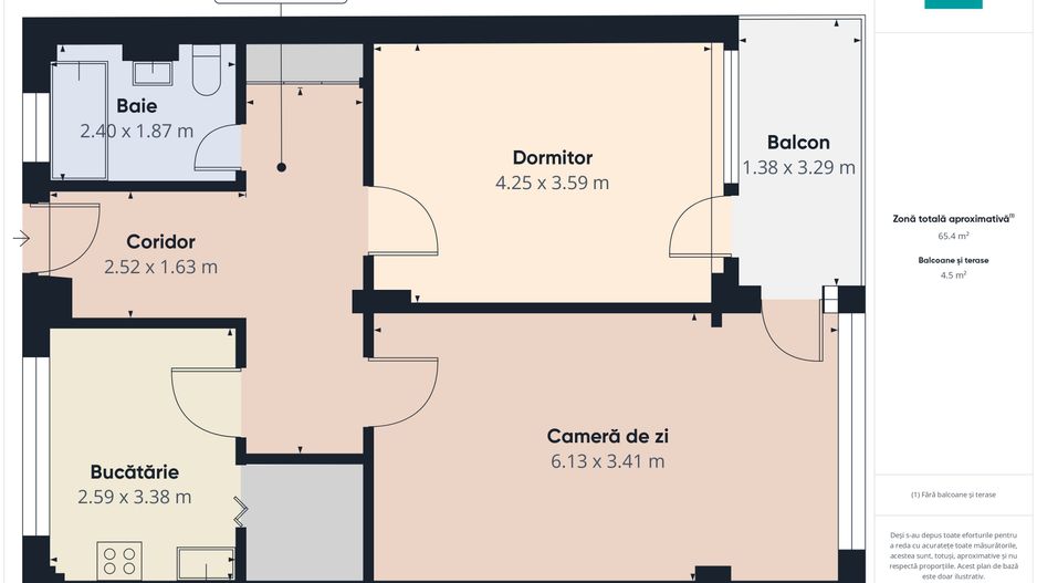 Apartament 2 camere Popești-Leordeni - Poză 3