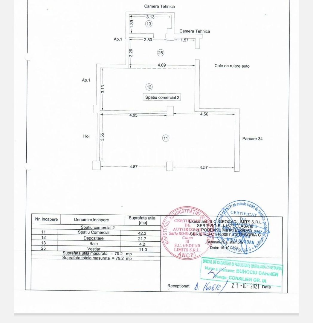 Spatiu comercial 75mp, vitrina stradala 12 m - (COD10) TOMIS NORD - Poză 11