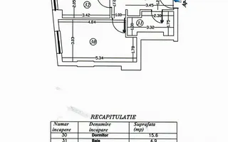 2 camere| BIHARIA- BANEASA| LOC DE PARCARE - Schiță 13