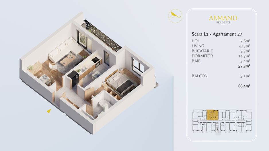 2 camere decomandat finalizat  Titan  Pallady Metrou Nicolae Teclu - Schiță 7